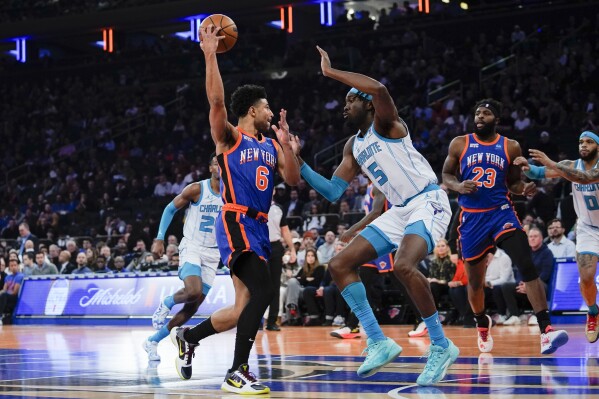 Knicks rout Hornets, earn wild-card spot in East to advance in the ...